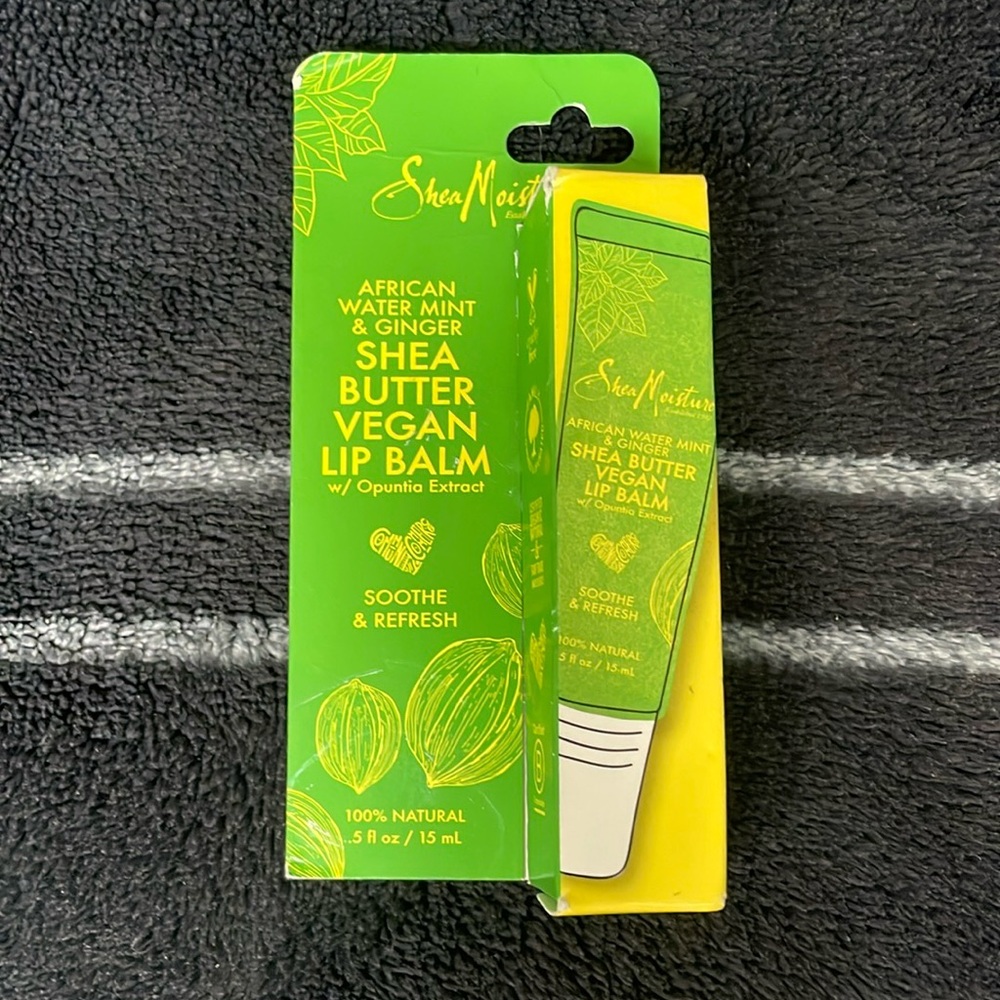 Shea moisture shea butter vegan lip balm .5 fl oz